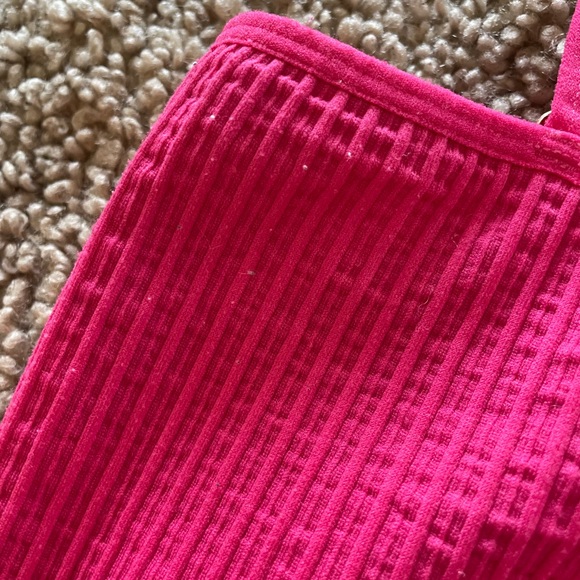 Spiritual Gangster Wide Rib Bandeau Cami in Raspberry M/L - Picture 7 of 17